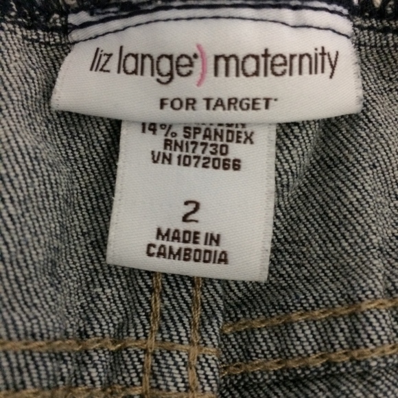 Liz Lange Maternity Sz 2 Medium Wash Blue Jeans - Picture 7 of 8
